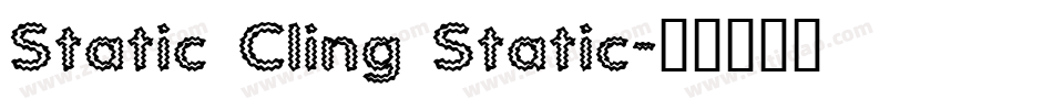 Static Cling Static字体转换